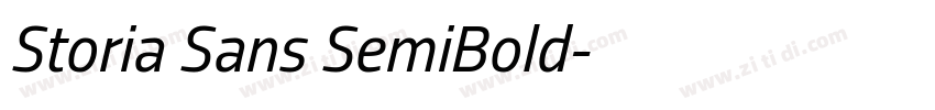 Storia Sans SemiBold字体转换